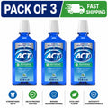 ACT Restoring Fluoride Mouthwash Cool Mint 33.8 fl oz - Pack of 3 for Cavity Prevention