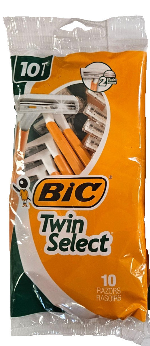 Men's Sensitive Razor Blades - BIC Twin Select 10 Pack