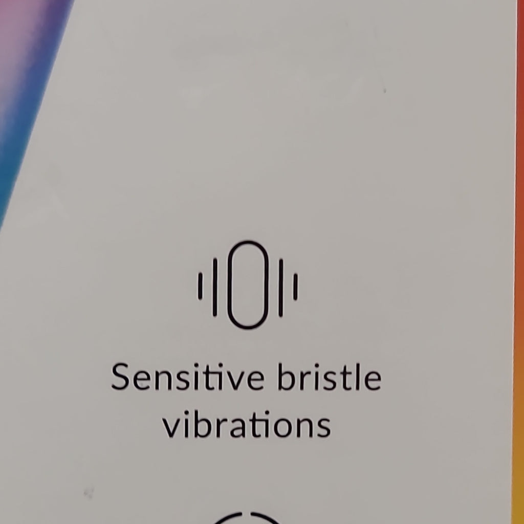 Electric Sonic Toothbrush Rainbow Metal Handle Sensitive Bristles - Special Edition