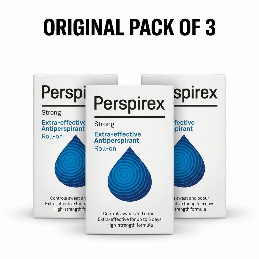 Perspirex Strong Antiperspirant Roll-On 20ml Pack of 3 - Long-Lasting Sweat & Odor Protection