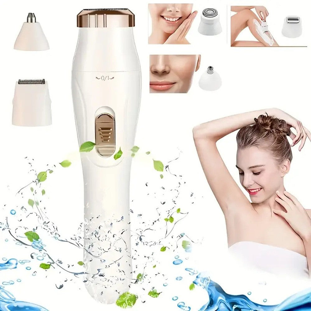 3-in-1 Electric Body Hair Removal Epilator Shaver for Painless Full-Body Grooming