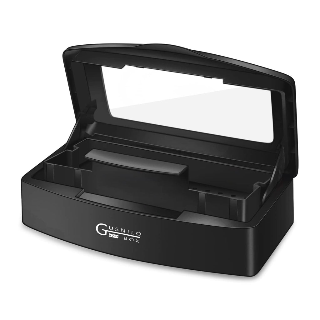Black Nail Tool Sterilizer with Transparent Lid - Professional Salon Grade