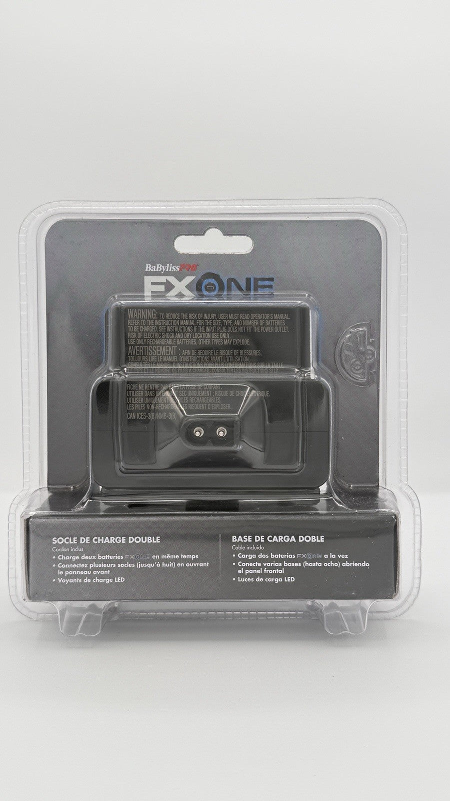 Dual Battery Charging Base for BaBylissPRO FXOne - No Batteries Included