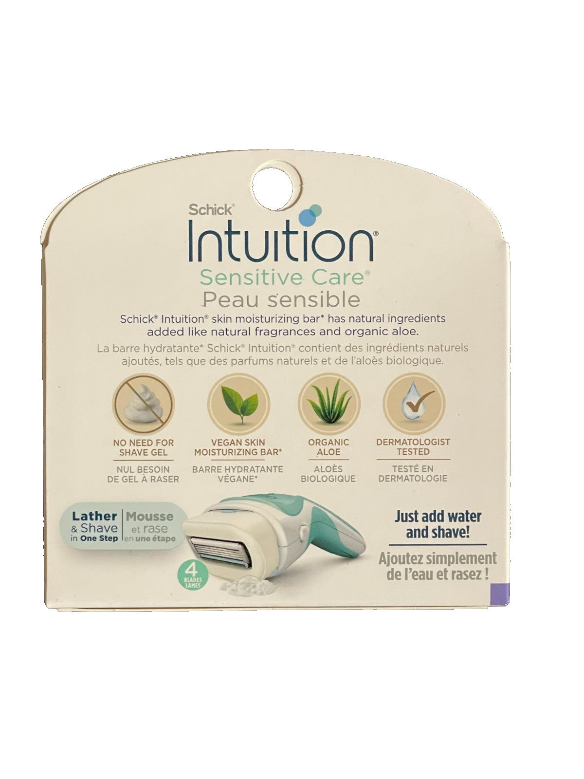 Schick Intuition Sensitive Care Razor Refill Blades - Aloe 6-Pack