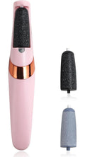 Rechargeable Electric Foot Callus Remover with 2 Sanding Heads for Pedicure & Exfoliation
