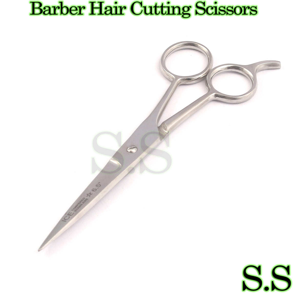 6.5 Inch Hair Cutting Scissors Salon Shears Stainless Steel with Finger Rest