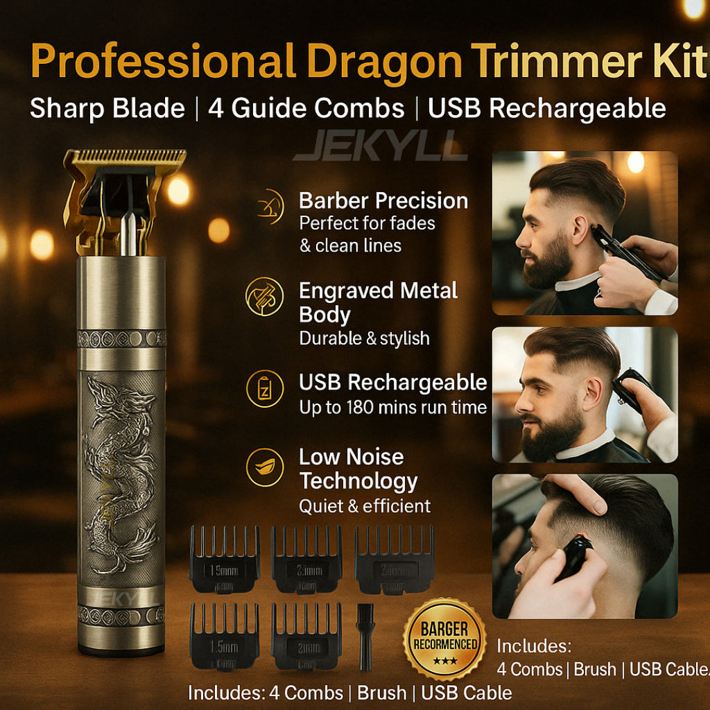 Men's Electric Shaving Machine Waterproof USB Rechargeable Trimmer