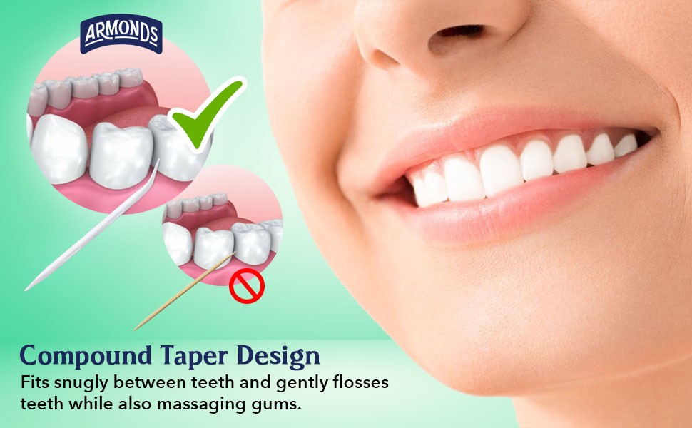 Disposable Dental Picks for Teeth Cleaning - Minty Fresh Plastic 6 Pack