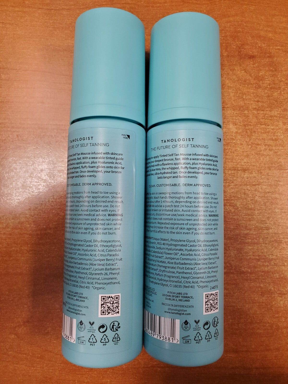 Self Tanner Mousse - Hydrating Tan for Sensitive Skin, 2 Pack Medium