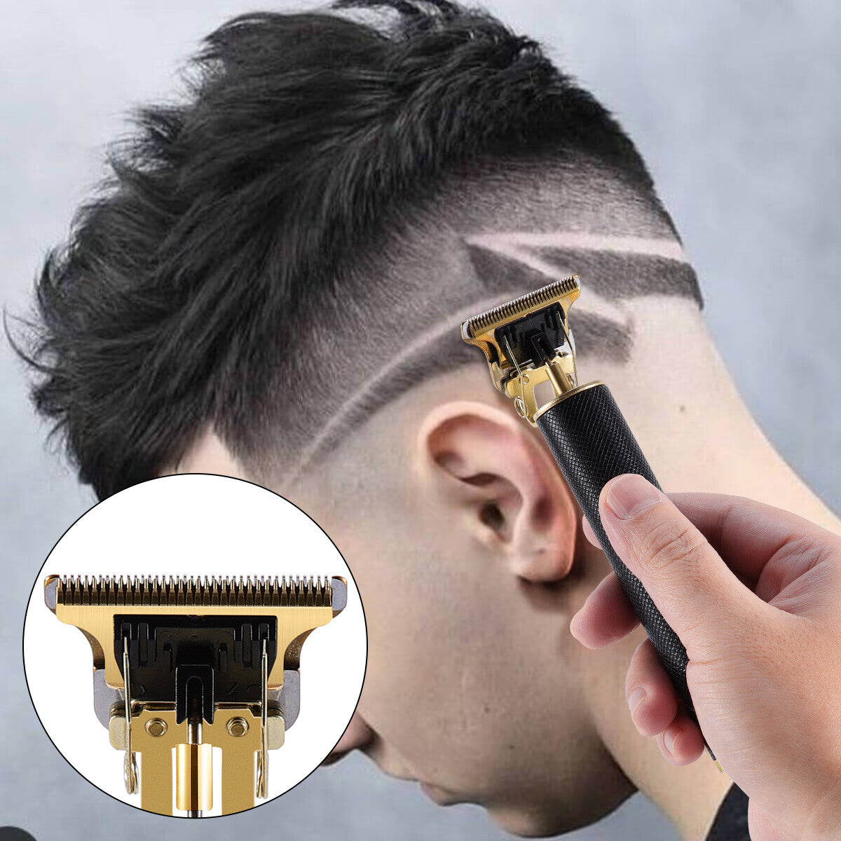 Cordless Hair Trimmer with T-Blade, Wireless Portable Grooming Tool