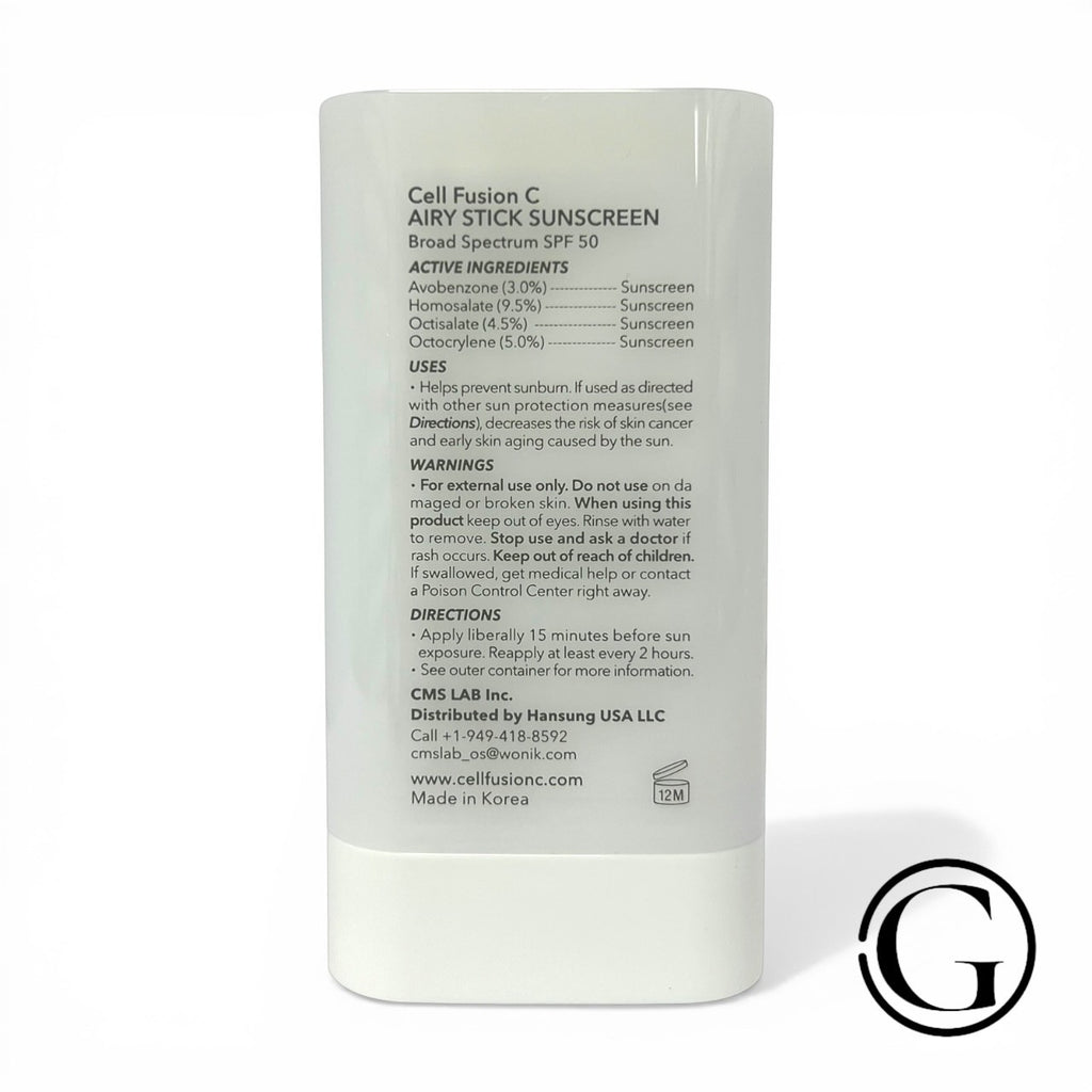 Cell Fusion C Stick Sunscreen SPF 50+ PA++++ 19g - Mild & Cooling, Travel Size