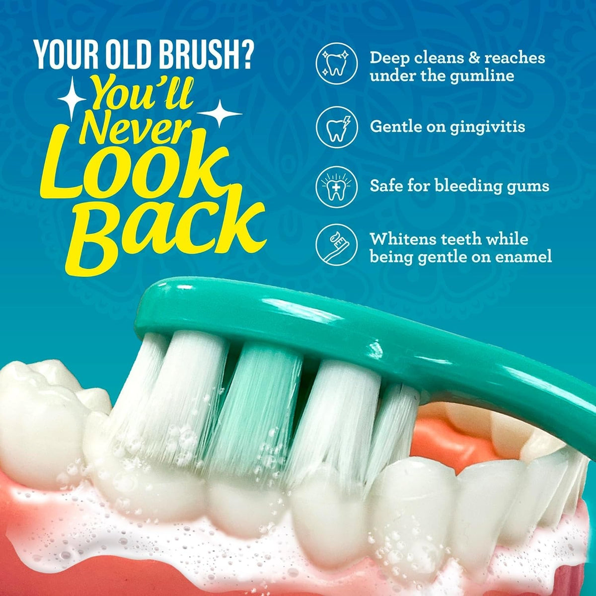 Sensitive Gums Toothbrush with Extra Soft Bristles - ADA Accepted