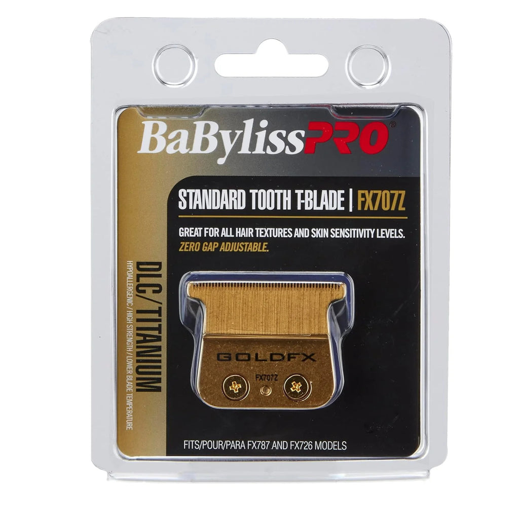 Gold DLC Titanium T-Blade for Trimmers - Precise Detailing Replacement Blade
