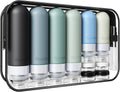 20 Pack Travel Bottles for Toiletries - TSA Approved Leakproof Silicone Containers