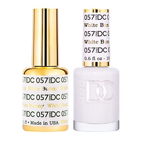 DND DC Duo Gel & Lacquer Nail Polish Set - White Bunny 0.5 Fl Oz