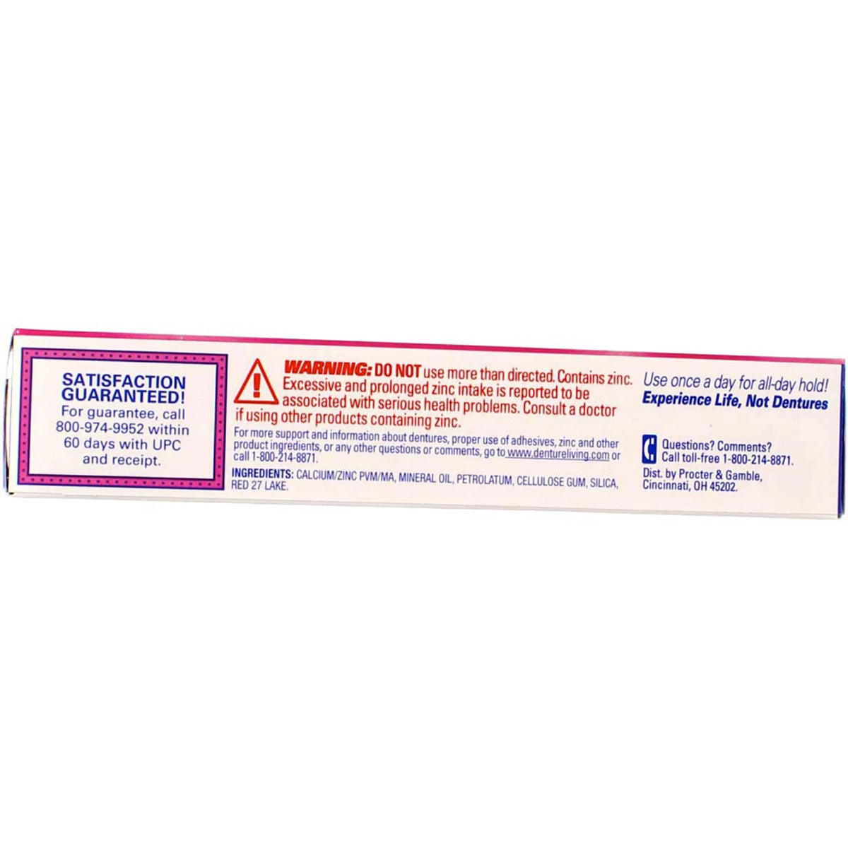 3 Pack Denture Adhesive Cream - Strong Hold, 2.4 oz