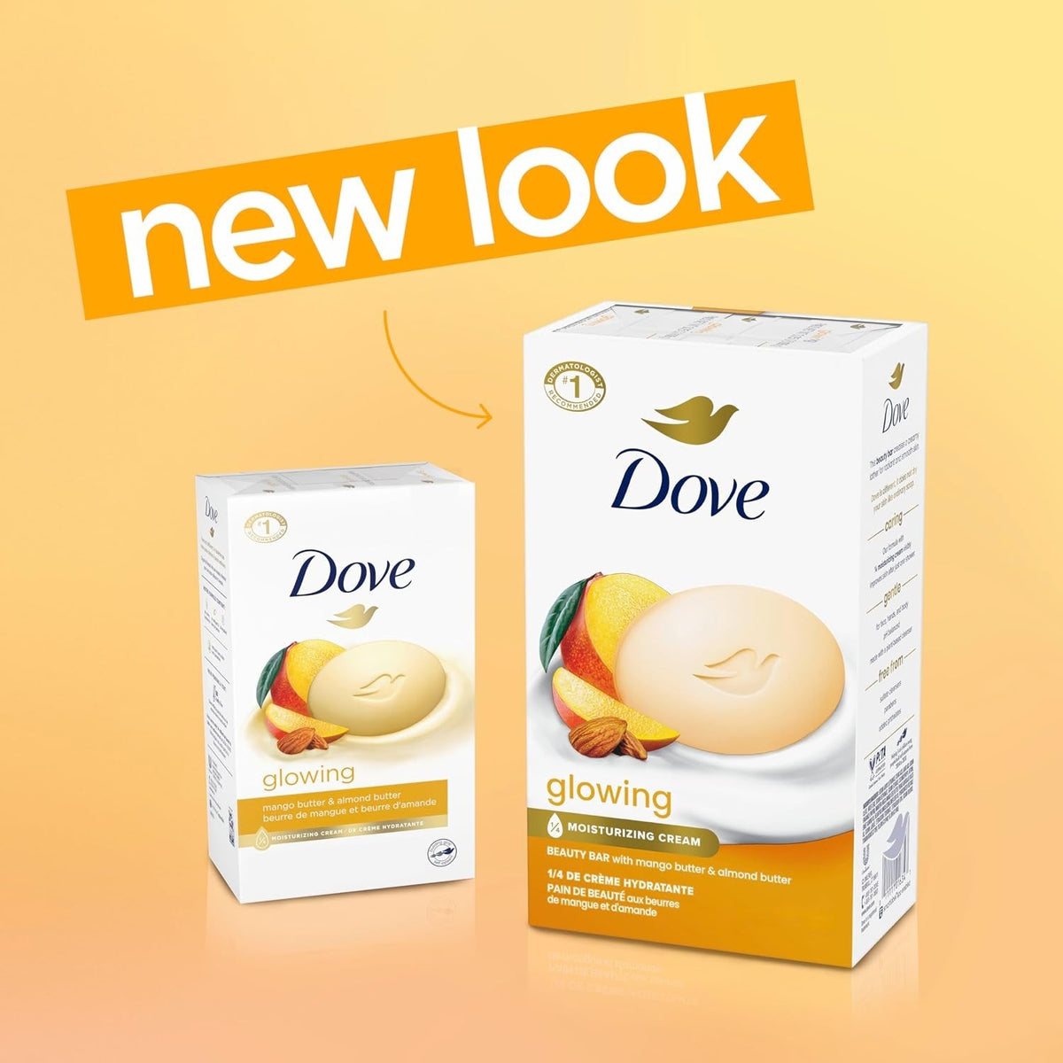 Dove Beauty Bar Soap 8 Count - Gentle Cleansing & Skin Care