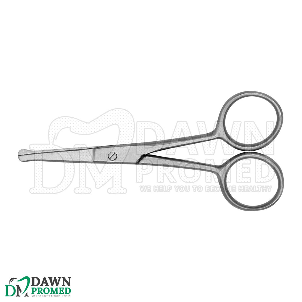 Nose Ear & Mustache Hair Remover Scissors 3.5-inch Stainless Steel Grooming Tool