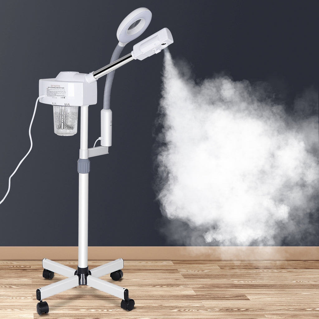 Facial Steamer with Magnifying Lamp for Salon Spa Skin Care Equipment
