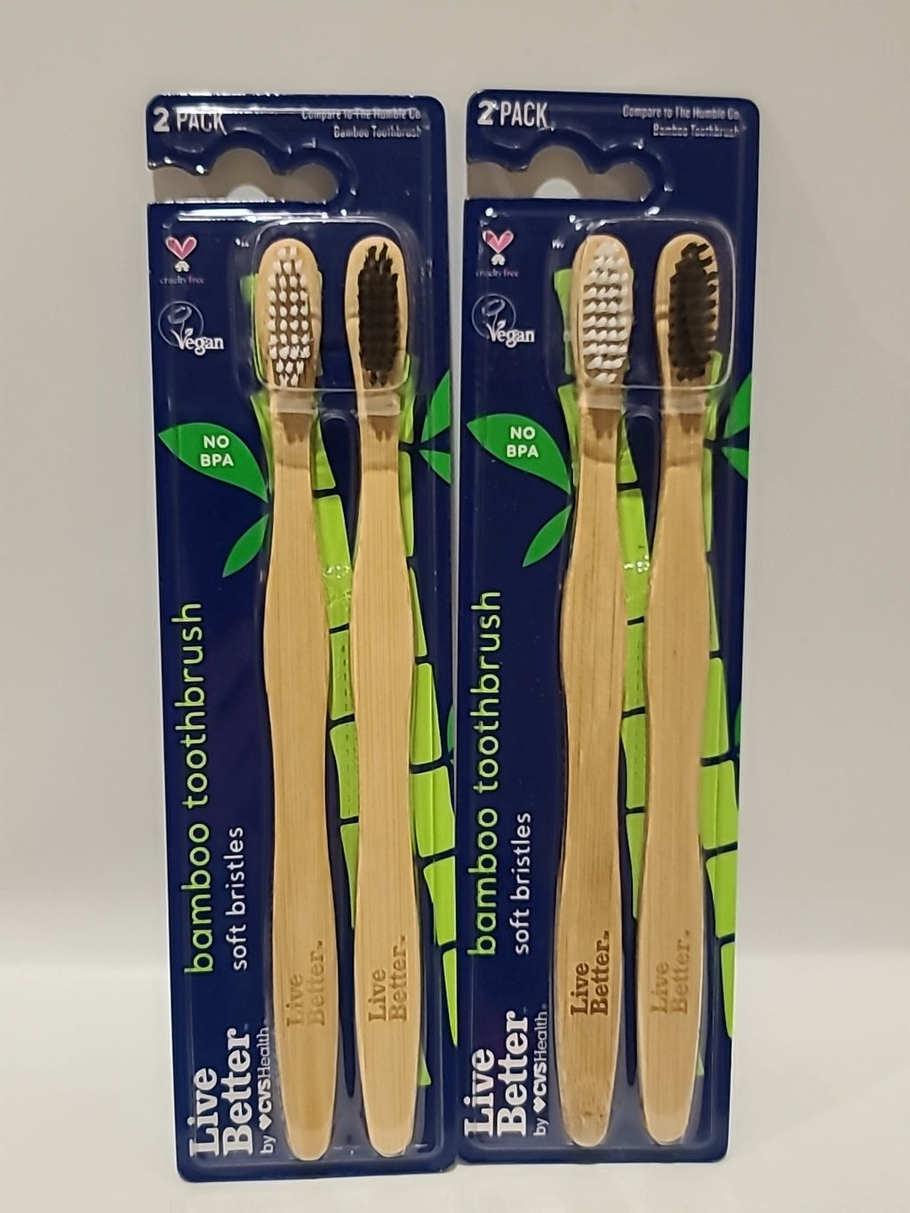 Bamboo Toothbrush Set - 8 Soft Bristle, Vegan & Cruelty-Free Eco-Friendly Oral Care
