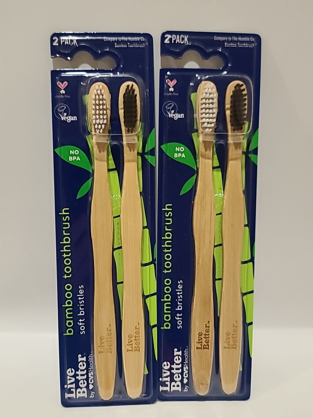 Bamboo Toothbrush Set - 8 Soft Bristle, Vegan & Cruelty-Free Eco-Friendly Oral Care