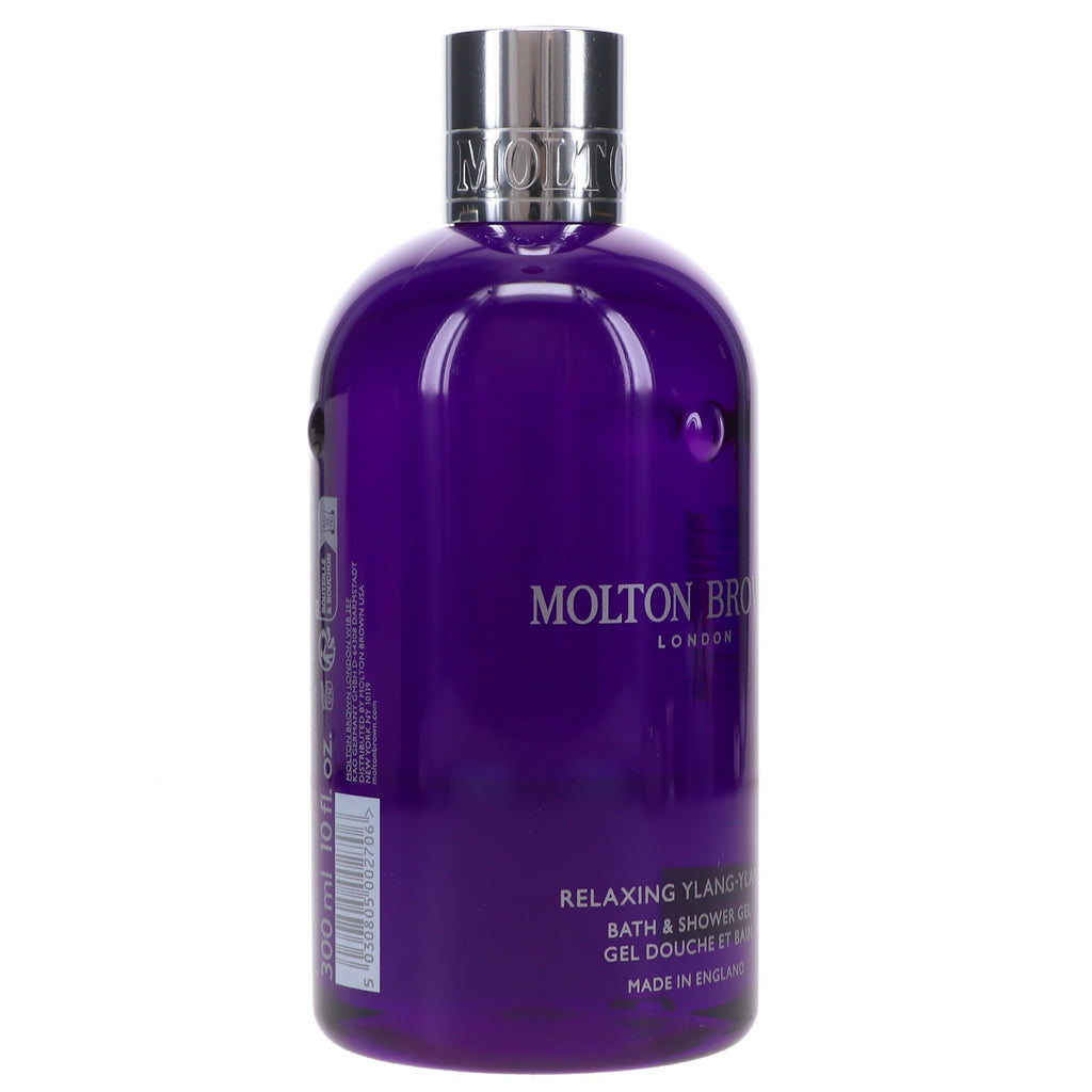 Relaxing Ylang-Ylang Bath & Shower Gel - 10 oz, Soothing Floral Scent