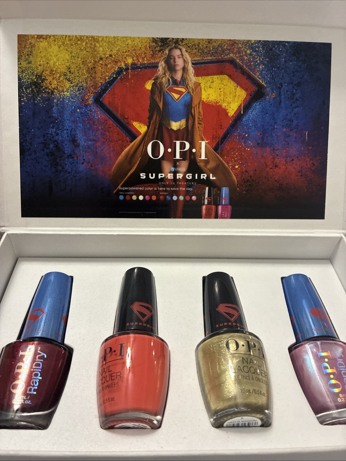 OPI Supergirl Nail Lacquer Full Collection - Limited Edition 4 Shades 2026