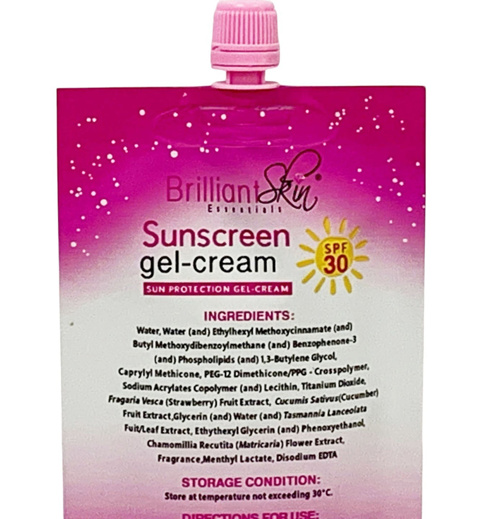 SPF30 Sunscreen Gel-Cream Set of 2 - Broad Spectrum Sun Protection, Hydrating, Travel-Friendly