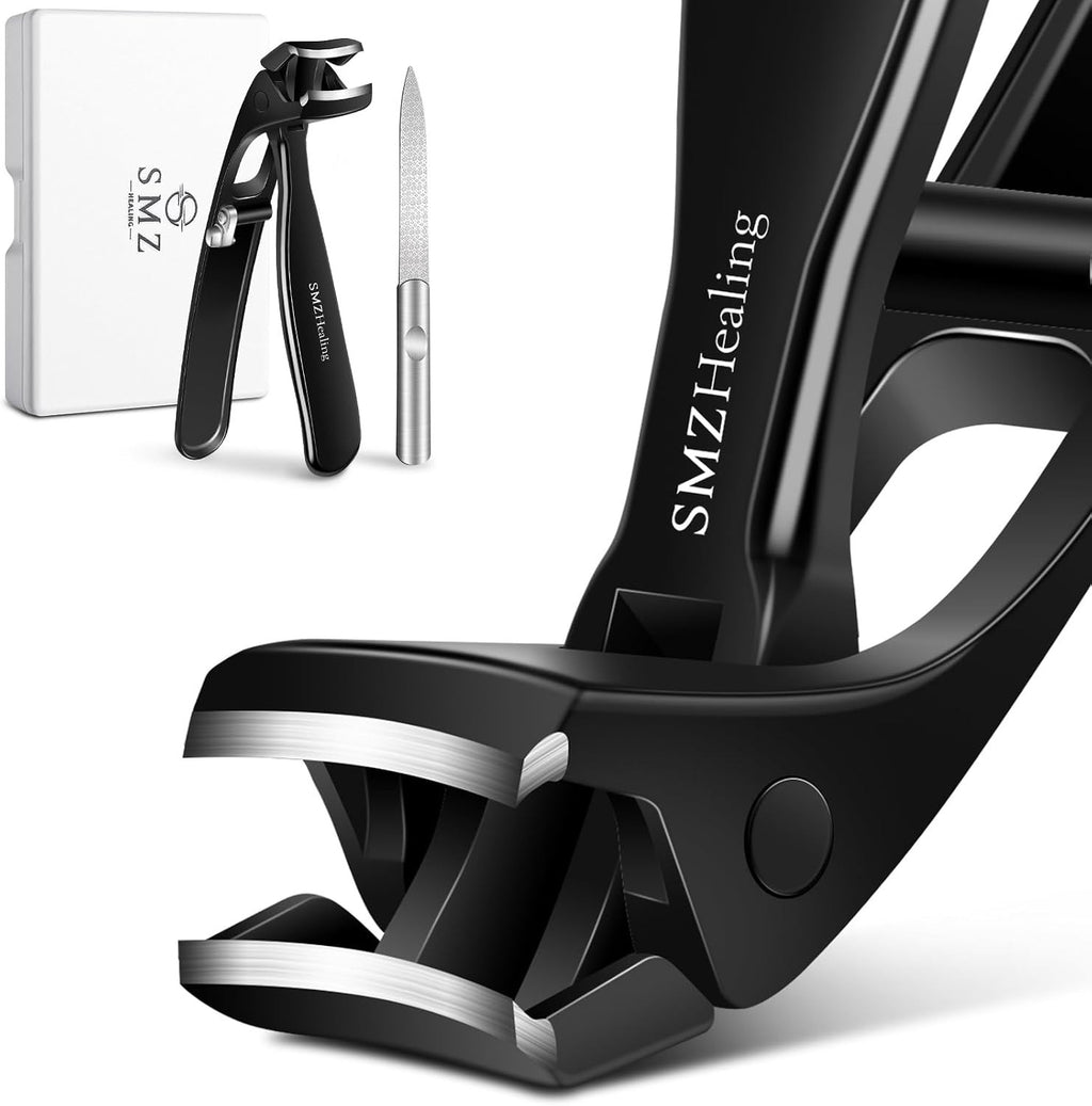 Heavy-Duty Toenail Clippers for Seniors Thick Nails Large Angled Head