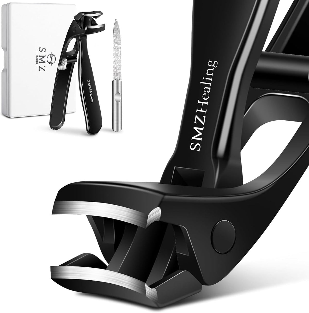 Heavy-Duty Toenail Clippers for Seniors Thick Nails Large Angled Head