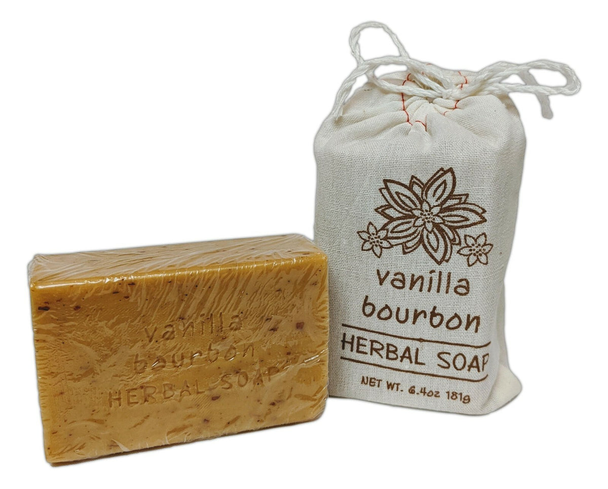 Herbal Bar Soap Set with Shea & Vanilla Bourbon - 2 Pack, 6.4 oz each
