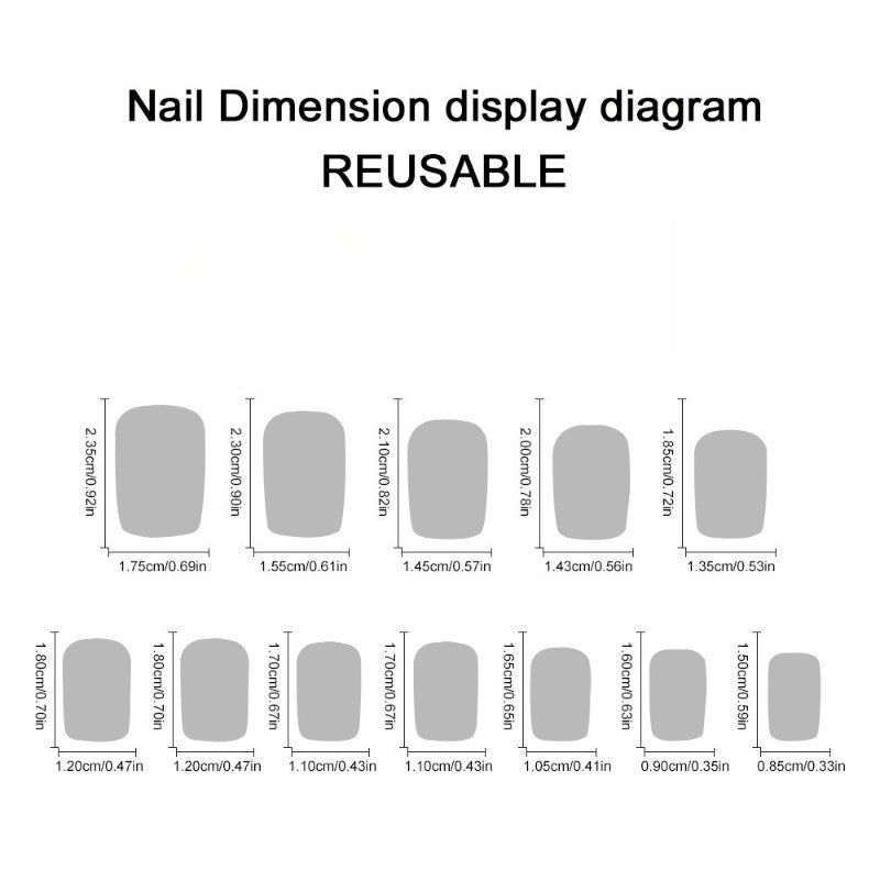 48Pcs Short Square Press-On Nails with Tortoise Crocodile Print - Trendy Fake Nails