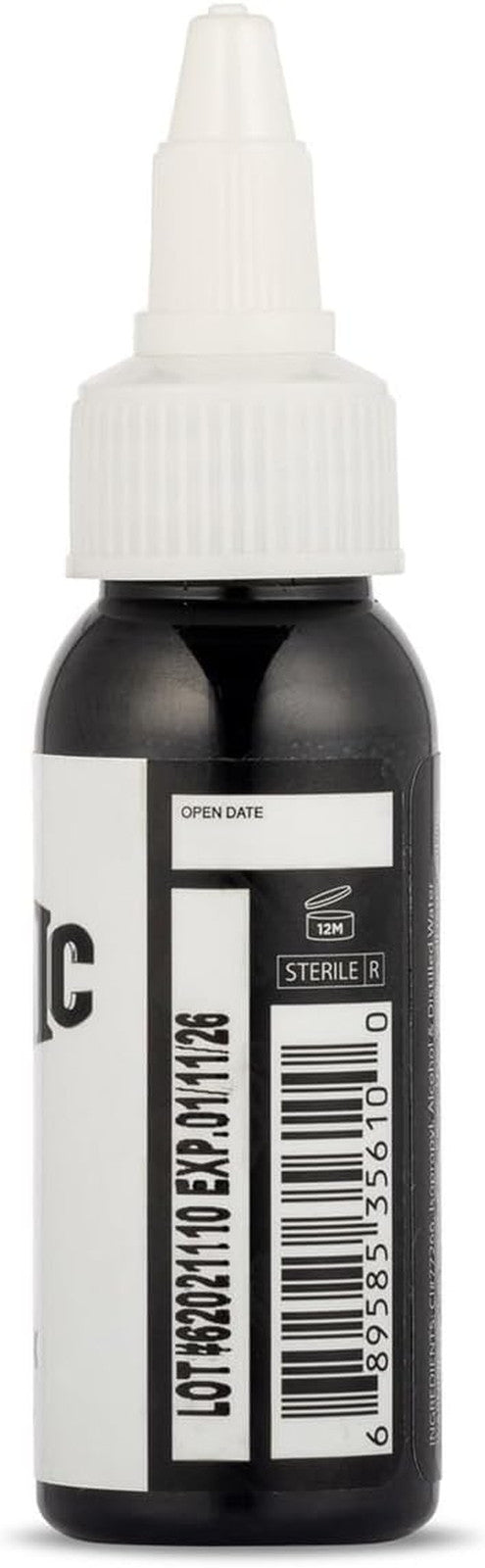 Dynamic Color Black Tattoo Ink - Long Lasting, Sterilized, Made in USA