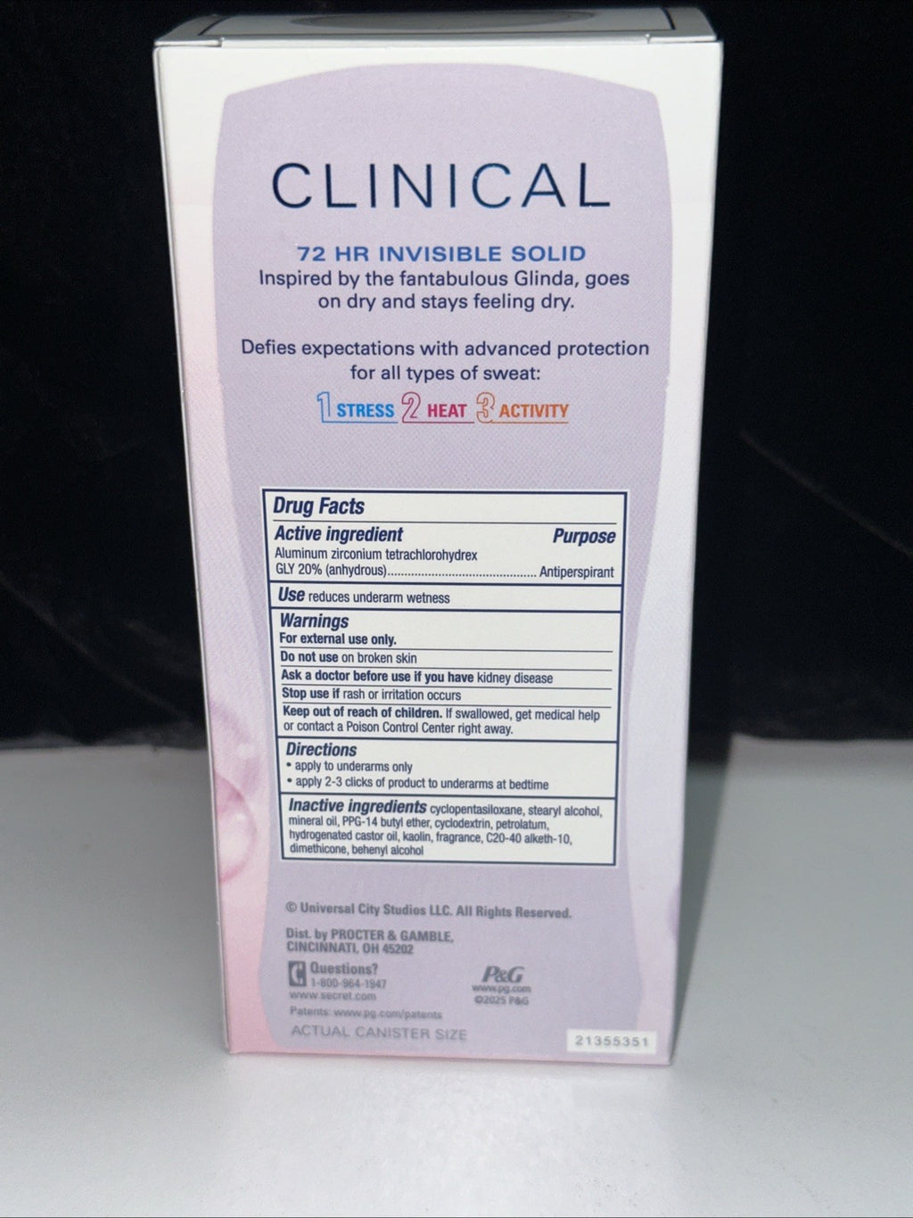 Secret Wicked Secret Clinical Anti-Perspirant Invisible Solid 4-Pack - 2.6oz Each