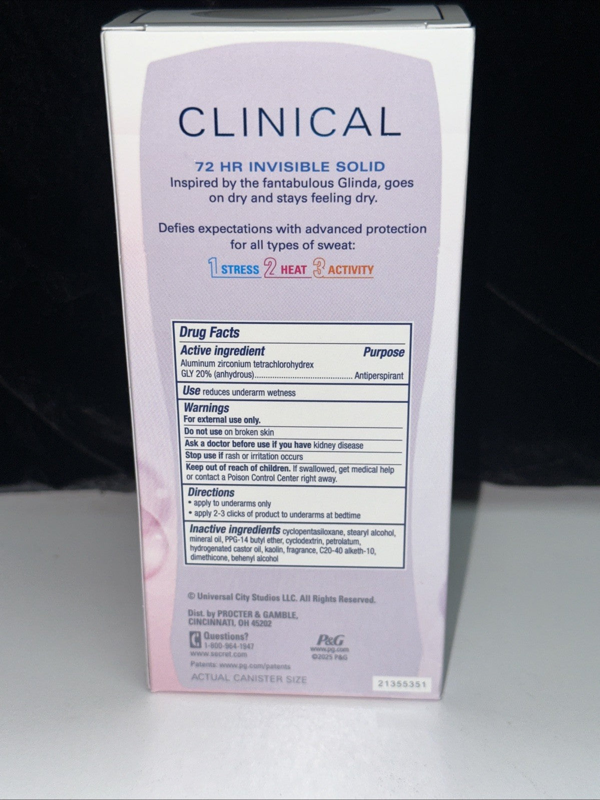 Secret Wicked Secret Clinical Anti-Perspirant Invisible Solid 4-Pack - 2.6oz Each