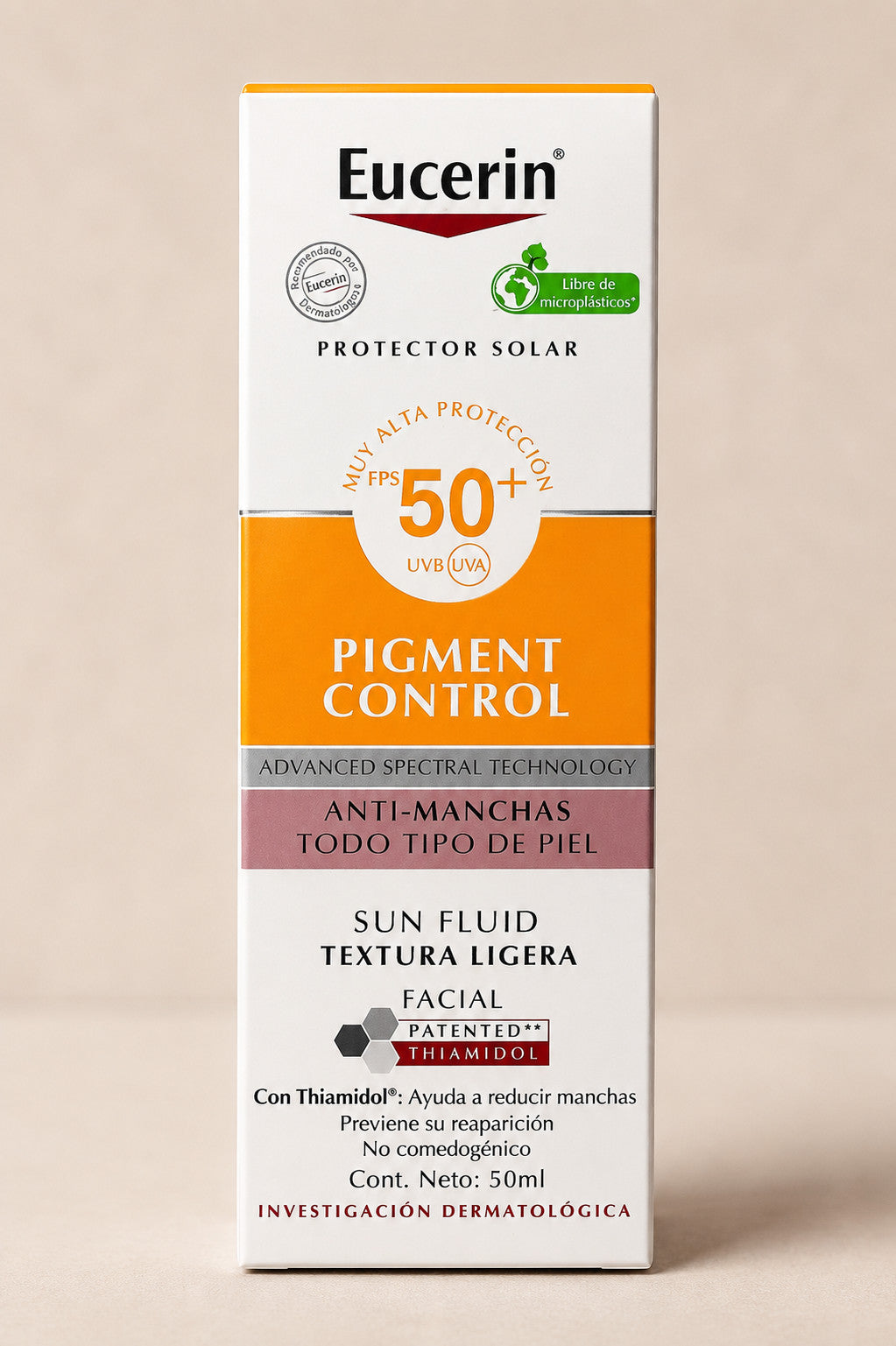 Eucerin Sun Fluid Pigment Control SPF 50+ - 50ml Facial Sunscreen for Dark Spots
