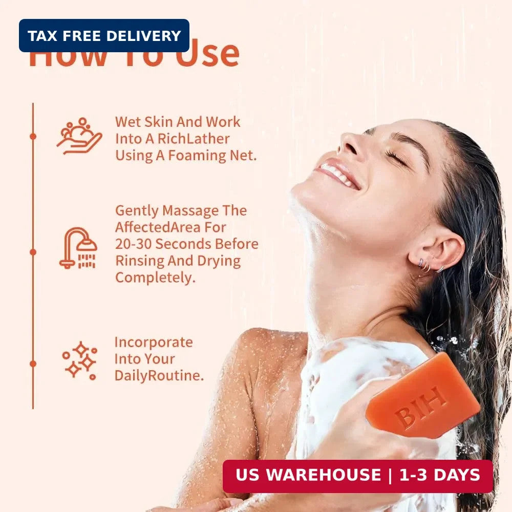 Persimmon Soap Bar Set - Natural Deodorizing Body Cleansing for All Skin Types