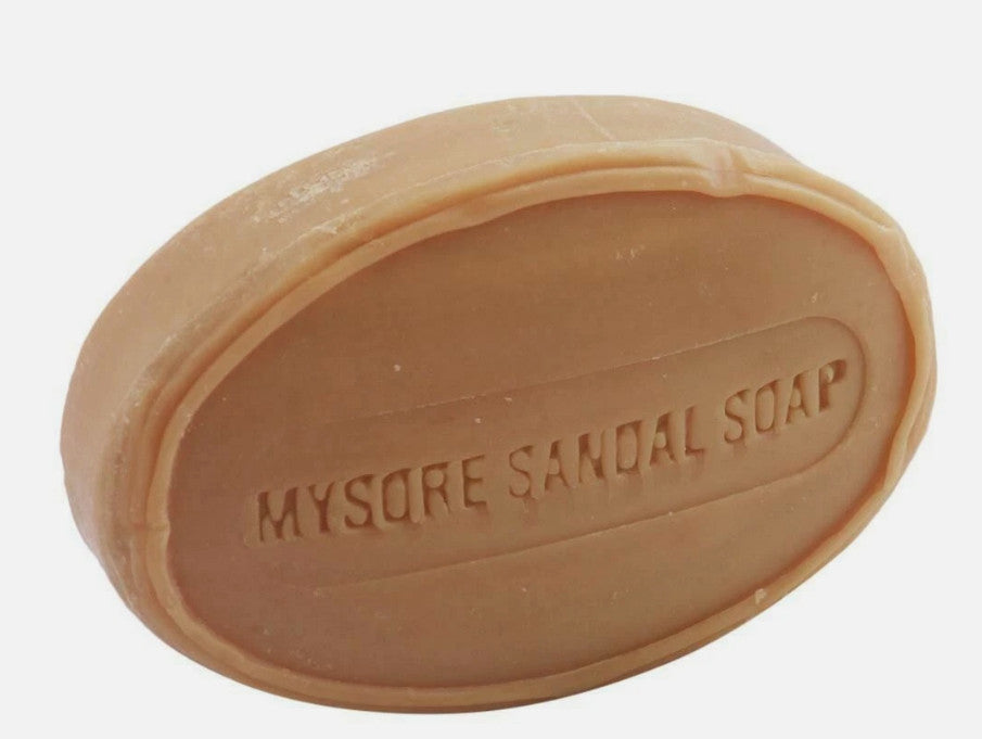 Natural Mysore Sandal Soap 150g Pack of 2 - Pure Sandalwood Bath Bar