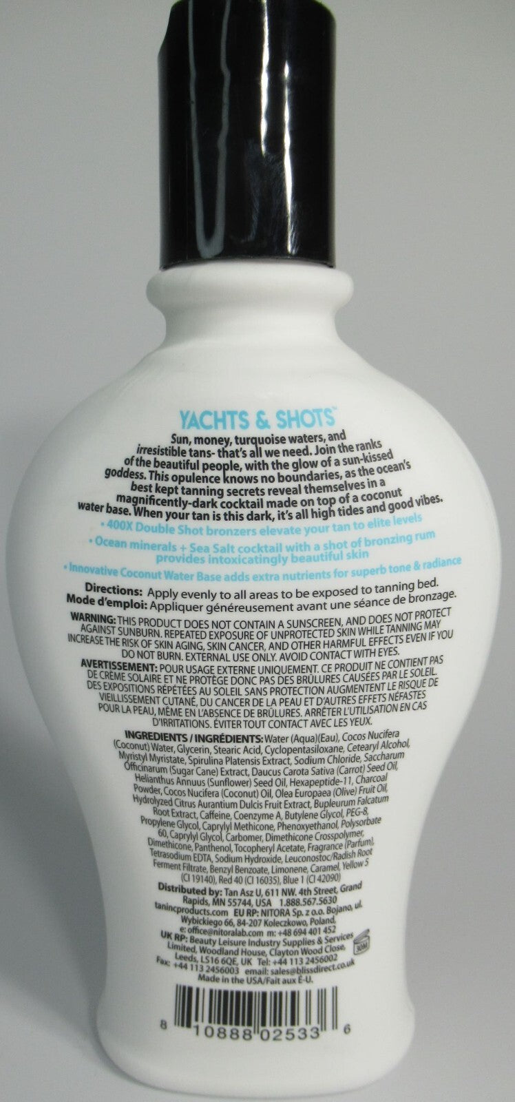 Dark Bronzers Tanning Lotion 7.5 oz Double Shot 400X Bronzer for Sunless Tanning