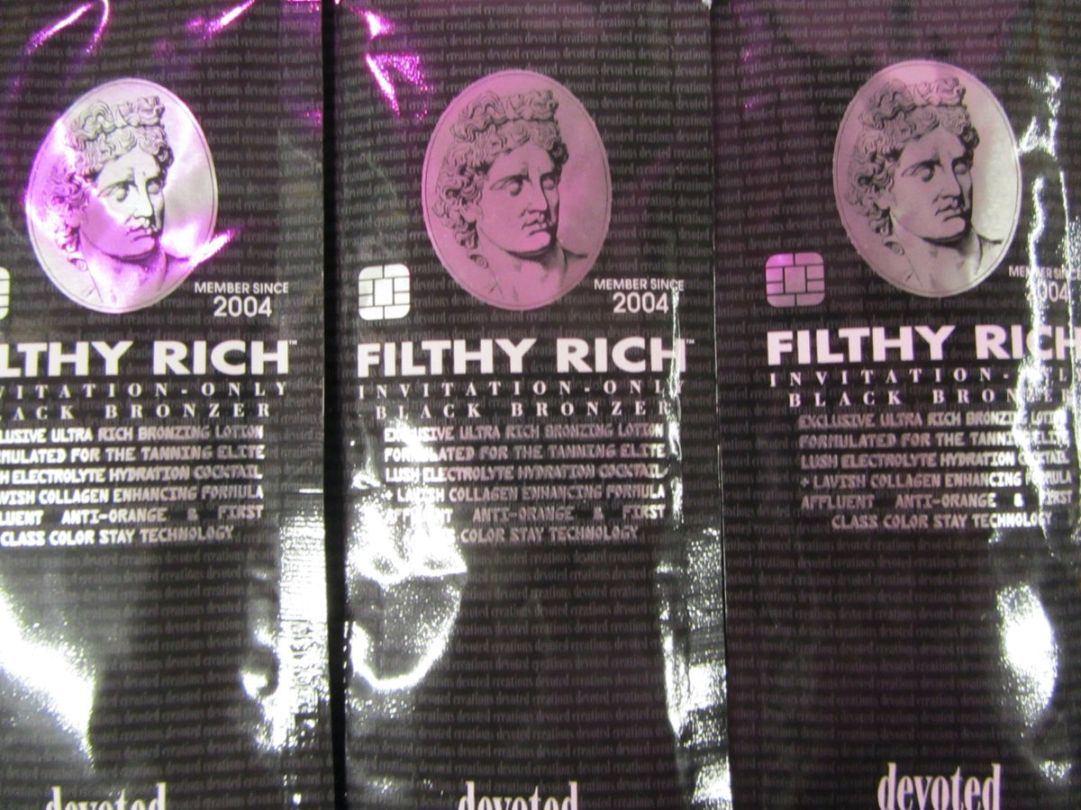 Devoted Creations Filthy Rich Black Bronzer Tanning Lotion Pack - 3 Pack