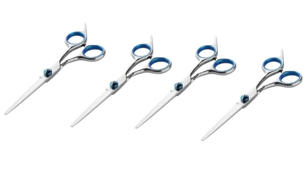 Salon Barber Hair Cutting Shears - 4 Pack Professional Hairdressing Scissors