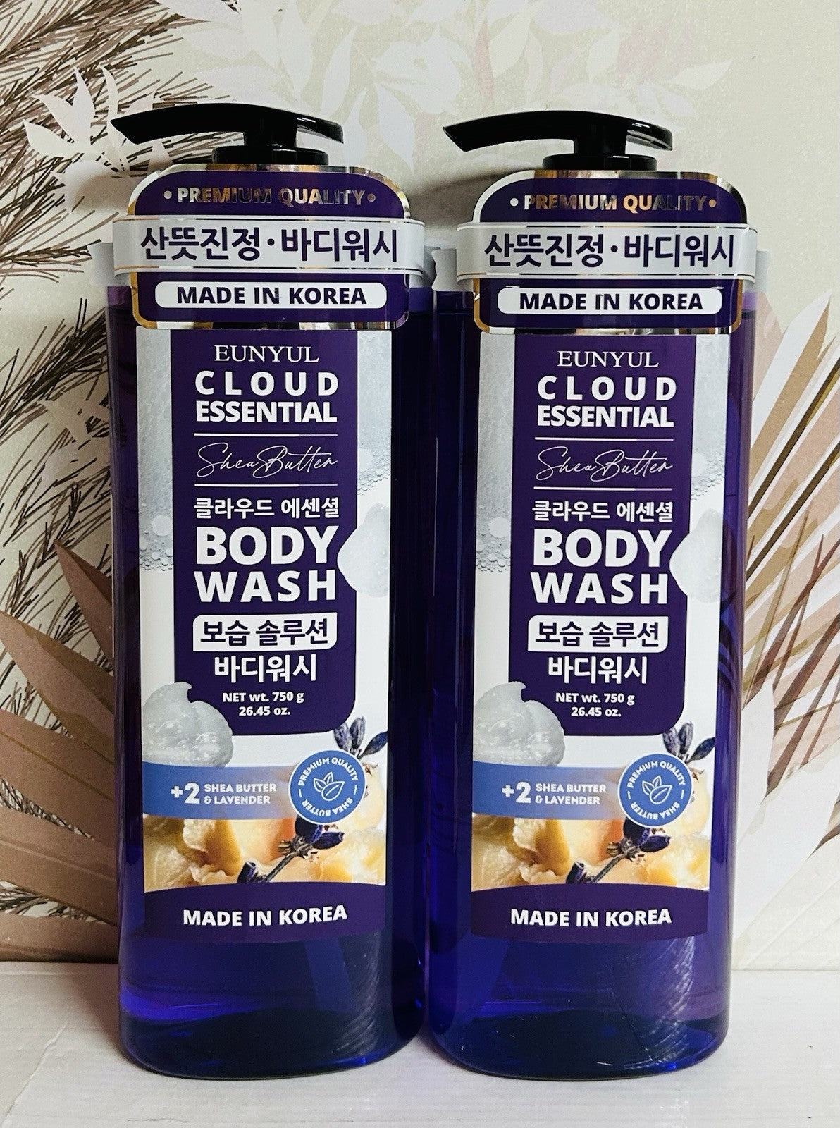 Lavender Body Wash with Shea Butter - Eunyul Cloud Essential 26.45 oz