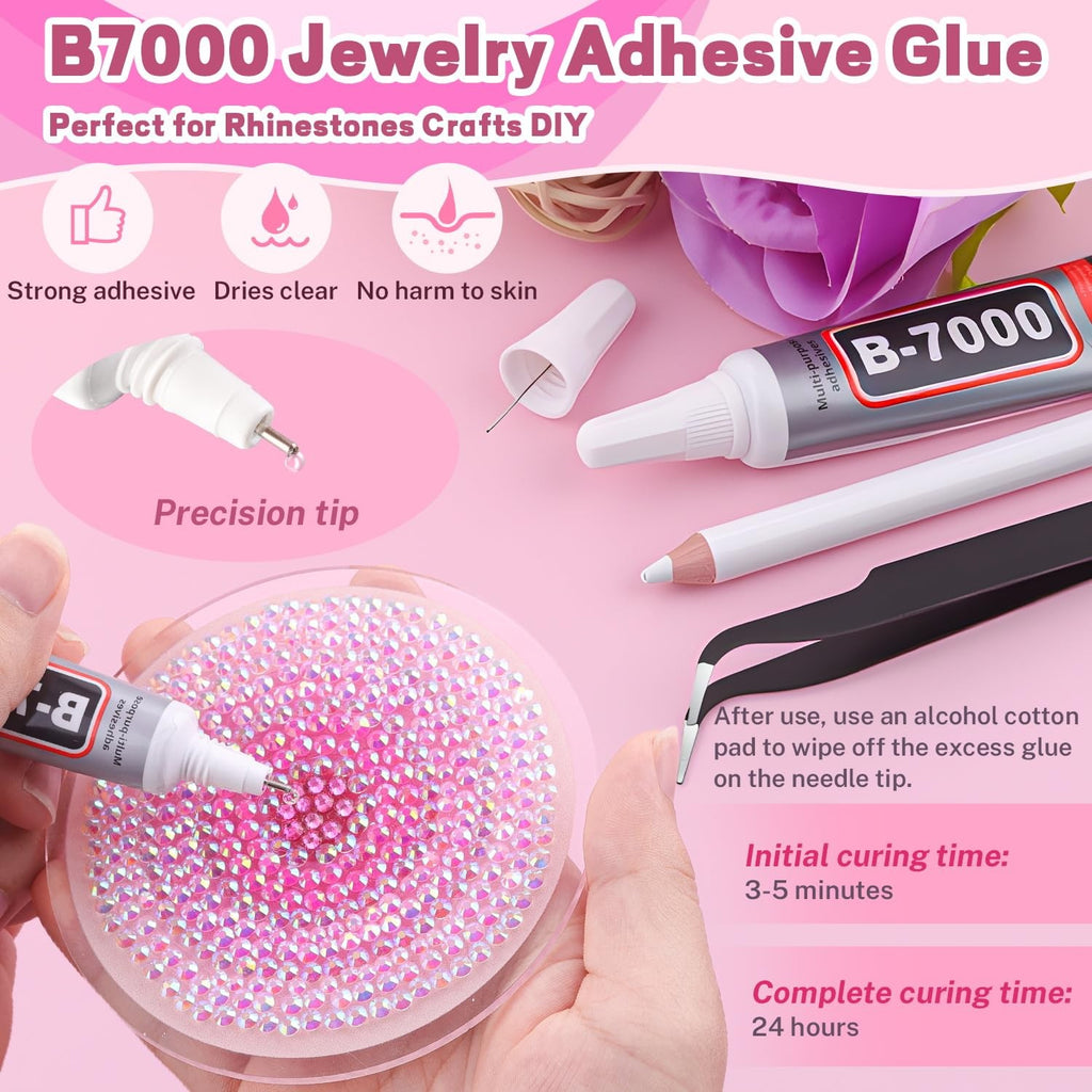 20000Pcs Rhinestones Bedazzling Kit with Jewelry Glue for Crafts & Nail Art