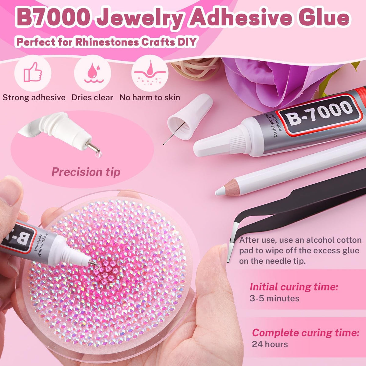 20000Pcs Rhinestones Bedazzling Kit with Jewelry Glue for Crafts & Nail Art