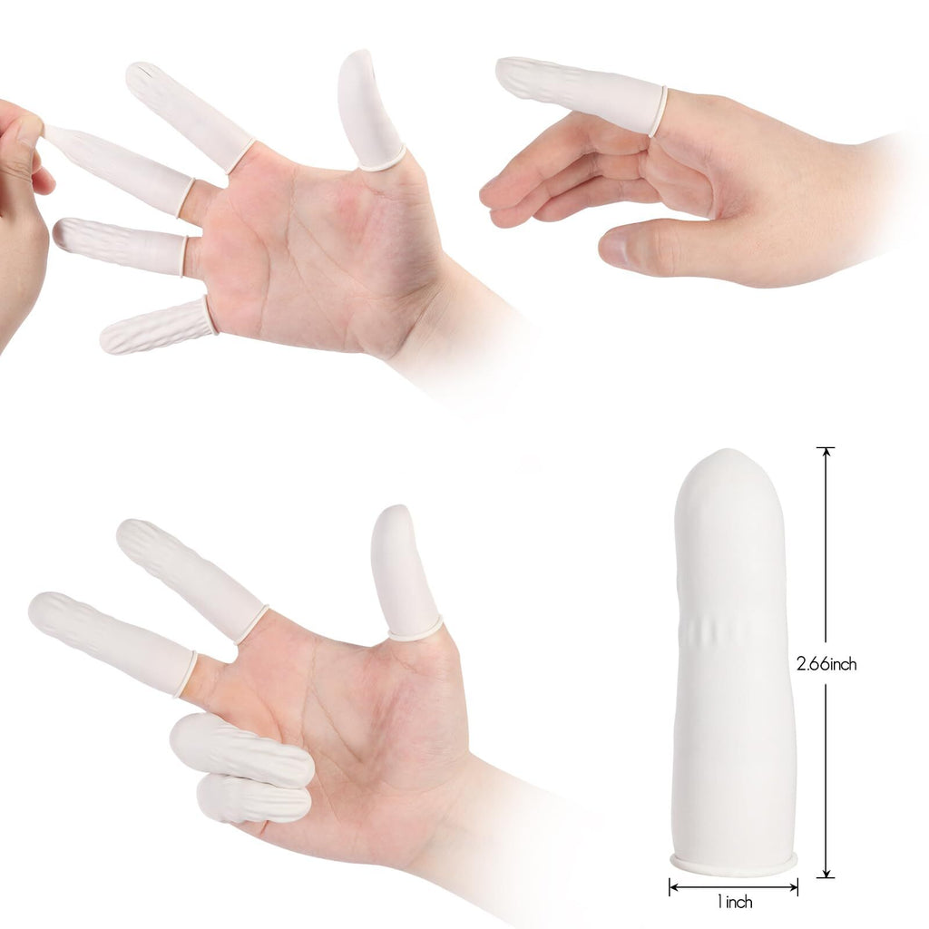 Disposable Latex Finger Cots - Pack of 210 for Protection & Crafting