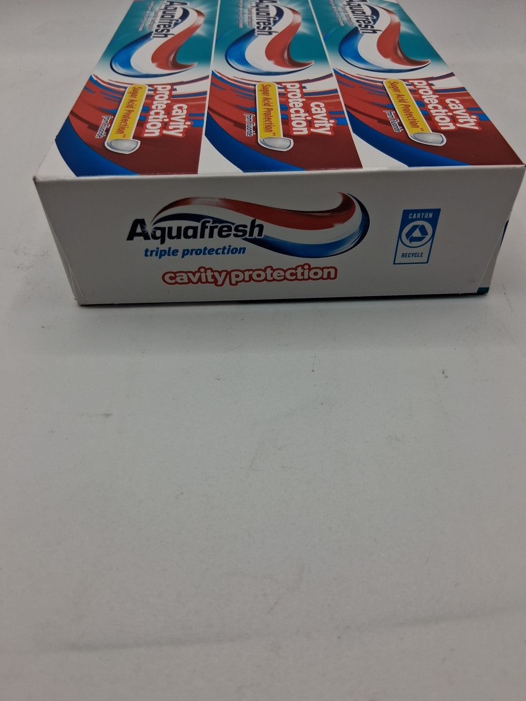 Aqua Fresh Cool Mint Fluoride Toothpaste - Cavity Protection, 6 Tubes