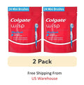 Disposable Mini Toothbrushes with Peppermint Freshness - 24 Count, 2 Pack