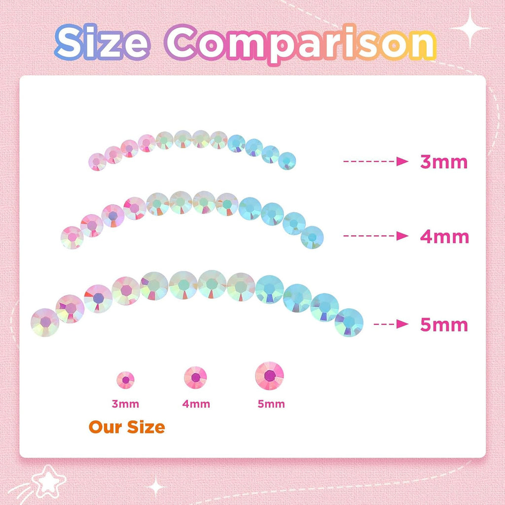 50000 Pcs Resin Jelly Rhinestones Bedazzling Kit for Crafts & DIY Projects