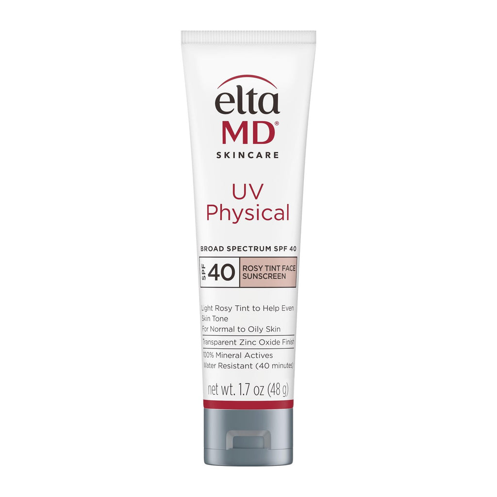 EltaMD UV Physical Rosy Tint SPF 40 Mineral Sunscreen 1.7oz - Water Resistant, Non-Comedogenic, Blurs Imperfections