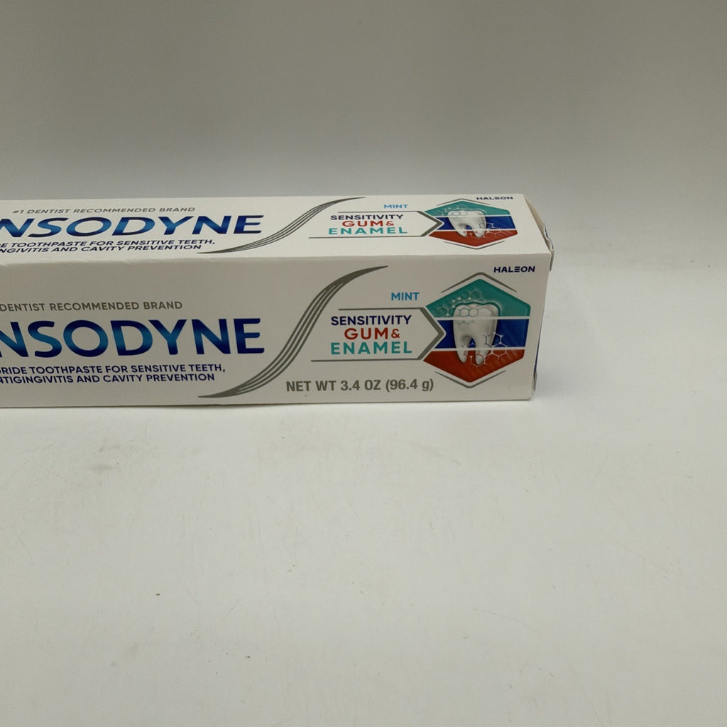 Sensodyne Toothpaste for Sensitive Gums & Enamel Mint 3.4 oz 2 Pack
